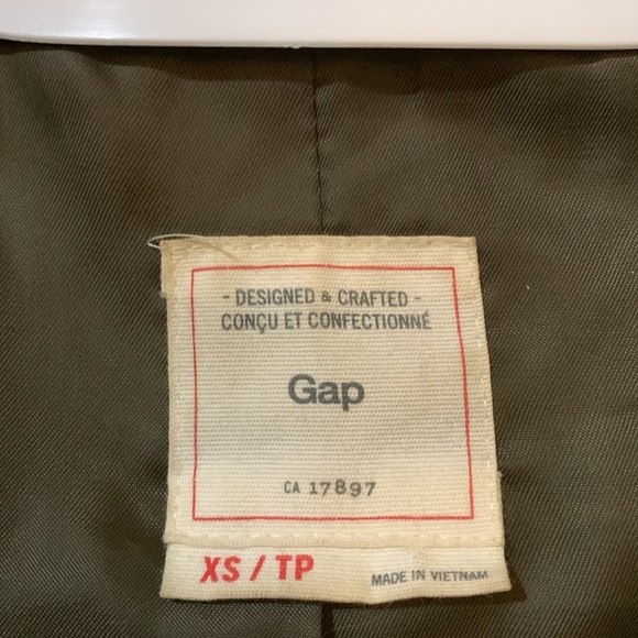 Mid-length wool coat, dark green - Picture 3 of 4